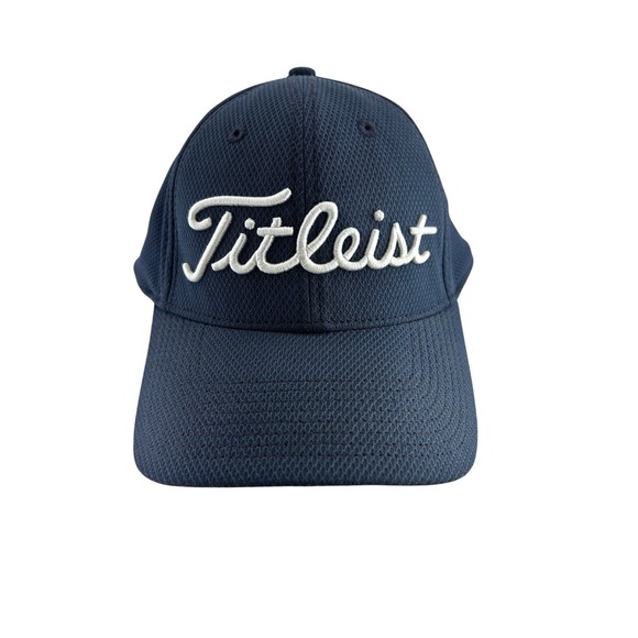 Titleist Other - Titleist Fitted‎ Hat Rubber Logo Blue L/XL